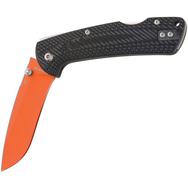 Browning Back Country Lockback Folding Knife - Orange D2