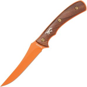 BR0532B.jpg Browning Union Bluff Bird Fixed Blade Knife 9Cr14MoV Orange Ceramic