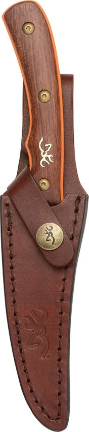 Browning Union Bluff Bird Fixed Blade Knife 9Cr14MoV Orange Ceramic