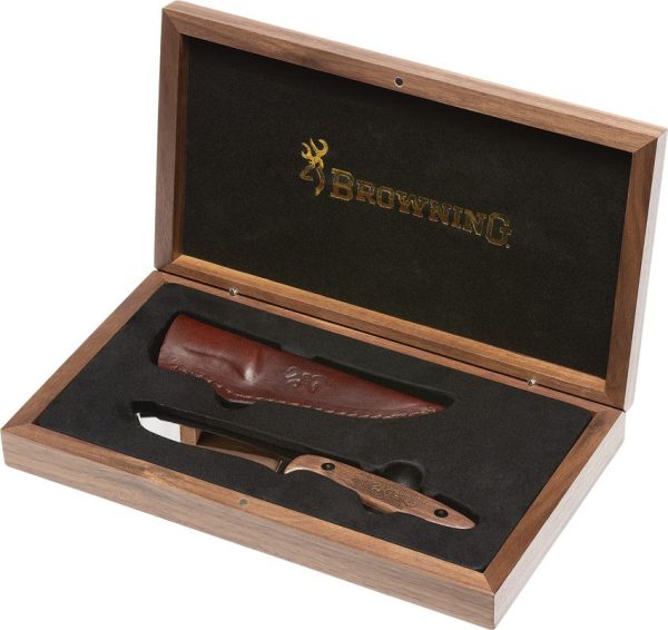 Browning Medallion Box Set 2024 Fixed Blade 440C Walnut