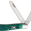 Browning Trapper Green Jigged Bone Multi-Blade Knife