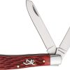Browning Trapper Red Jigged Bone Folding Knife