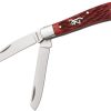 Browning Trapper Red Jigged Bone Folding Knife