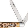 Browning Trapper Natural Jigged Bone Folding Knife