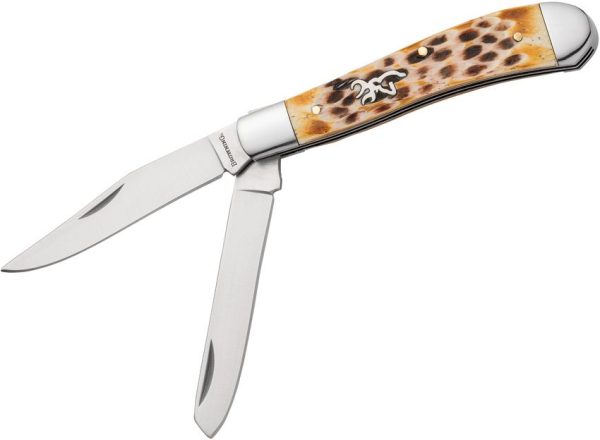 Browning Trapper Natural Jigged Bone Folding Knife