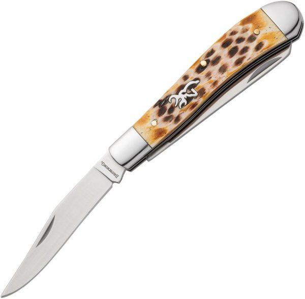 Browning Trapper Natural Jigged Bone Folding Knife