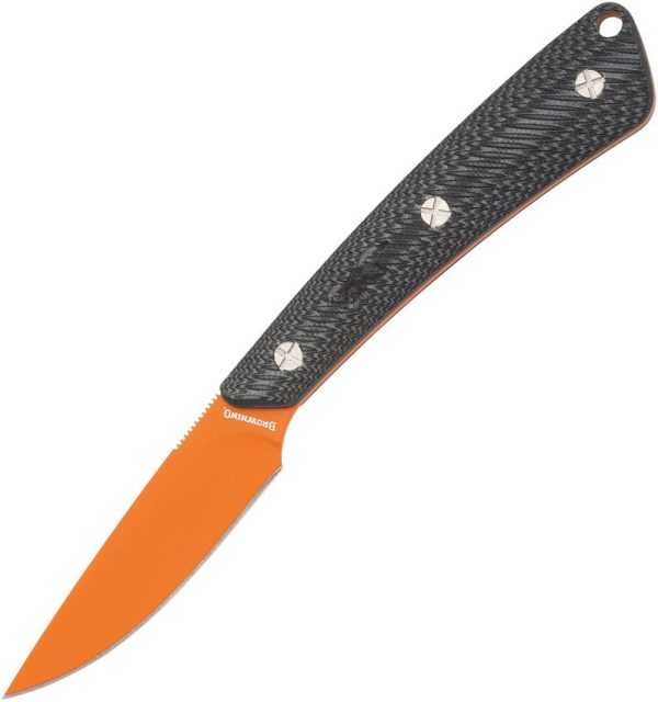 Browning Back Country Micro Fixed Blade D2 Steel Orange Ceramic