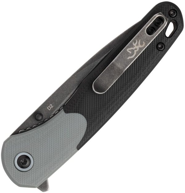 Browning Cedar Linerlock Folding Knife D2 Black G10 EDC