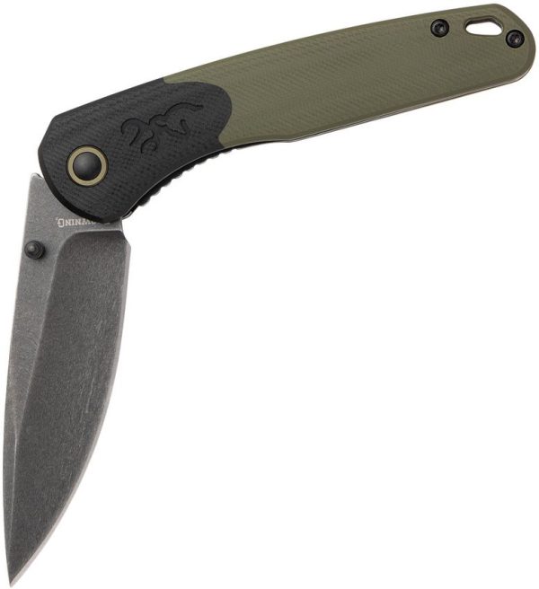 BR0556B_add_02.jpg Browning Cedar Linerlock Black Green D2 Folding Knife