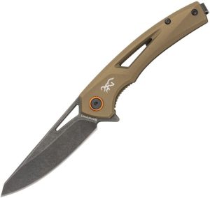 Browning South Slope Linerlock D2 Steel Folding Knife Bronze