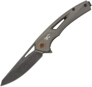 Browning South Slope Linerlock Gray D2 Folding Knife