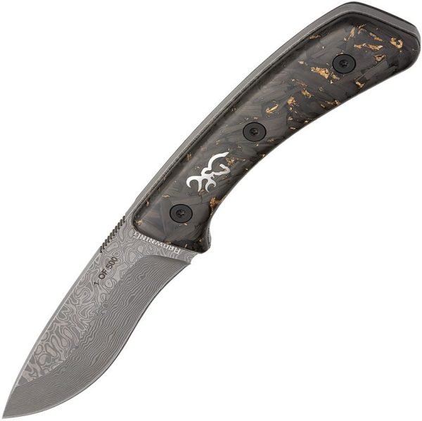 Browning Medallion Fixed Blade Damascus Drop Point 3.5in
