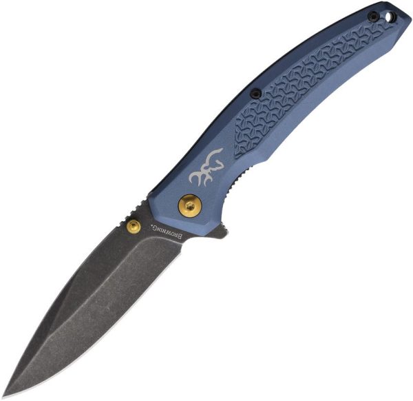 BR0572B.jpg Browning Linerlock Blue Aluminum Folding Knife
