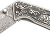 Browning Grand Pass Linerlock Damascus Folding Knife 3.5"
