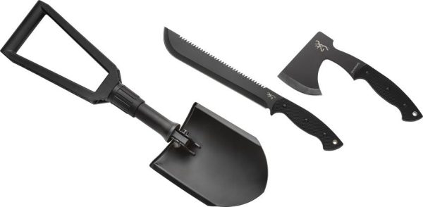 Browning Camp Combo 3-Piece Multi Tool Set Black Stainless Steel