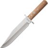 BR0920.jpg Browning Bowie 7.25" Stainless Fixed Blade Knife Brown Wood Sheath