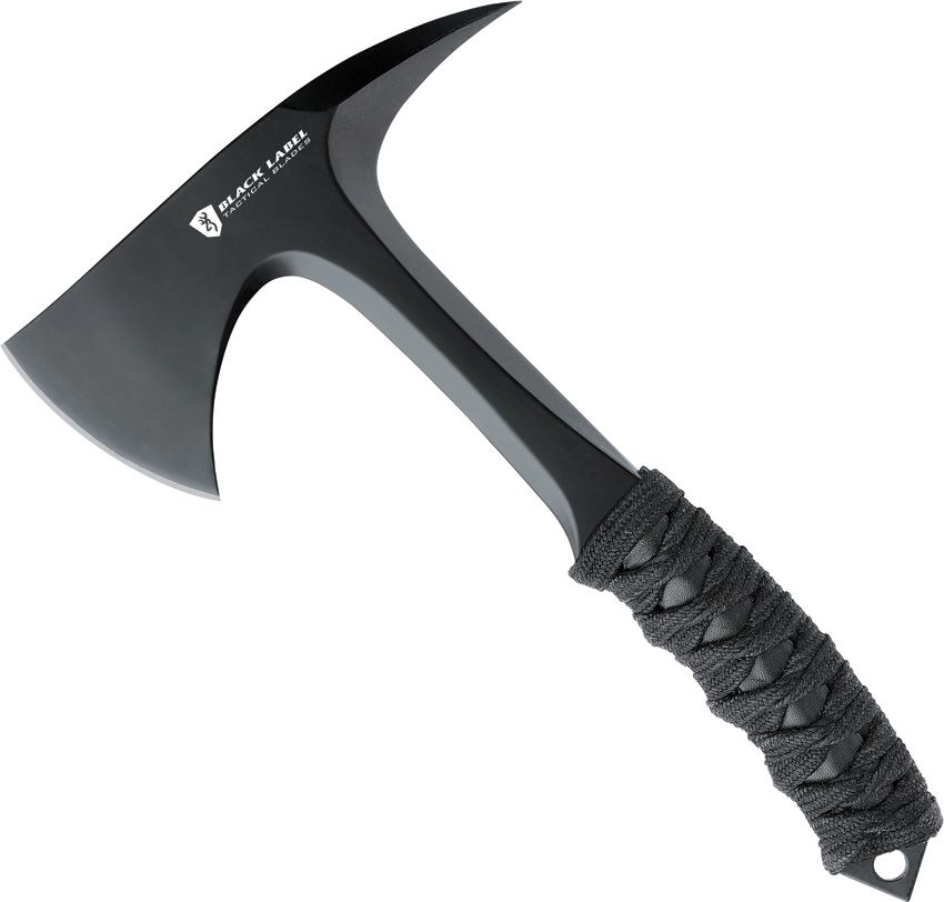 Browning Shock N Awe Tomahawk 10.5" Black 1055HC Steel w/ Sheath