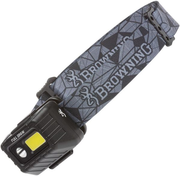 Browning Full Draw Rechargeable Headlamp 500 Lumen Gray