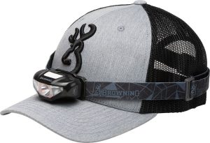 Browning Headlight Cap Combo Gray - 100 Lumens