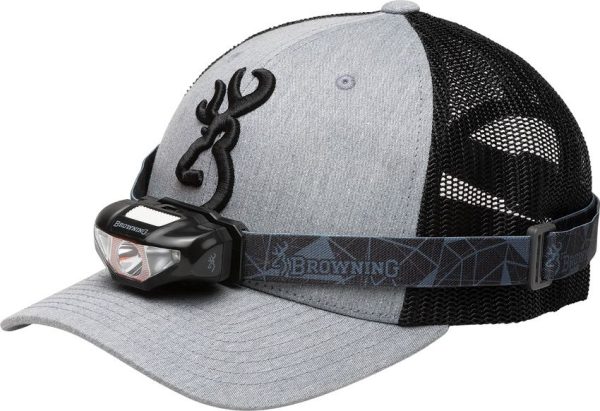 Browning Headlight Cap Combo Gray - 100 Lumens