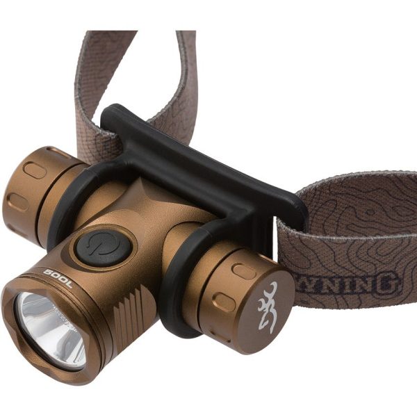 Browning Blackout Micro Headlamp 500 Lumens Rechargeable Bronze