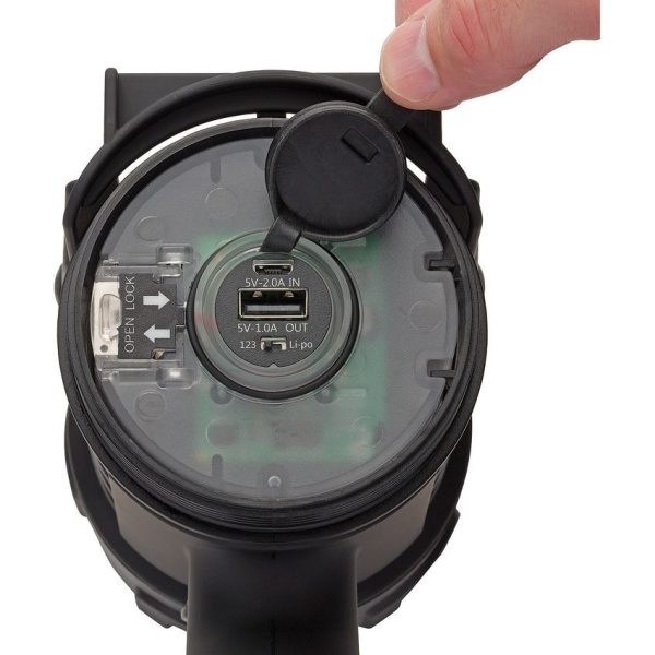 Browning High Noon Pro USB Light Tactical Flashlight 1400 Lumens