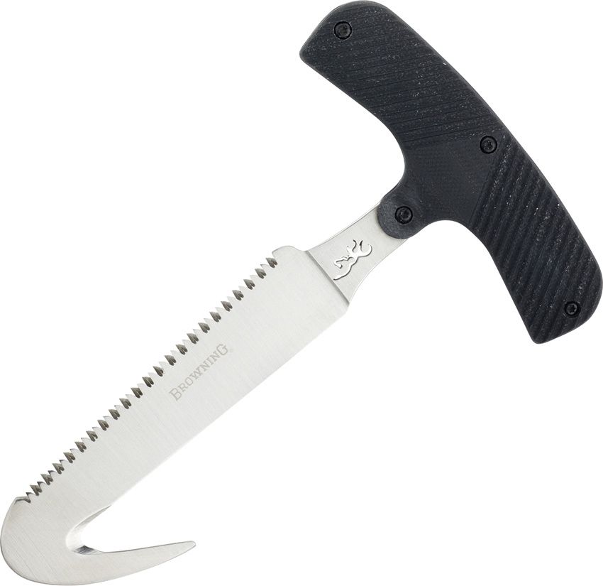 Browning Game Reaper Bone Saw Guthook Combo Stainless Fixed Blade w/ Sheath