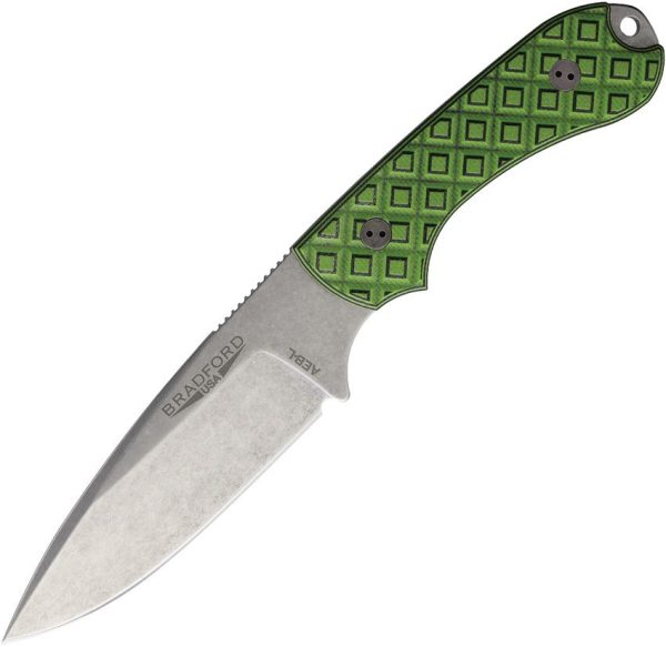 Bradford Guardian 3.2 Toxic Fixed Blade Knife AEB-L Green G10