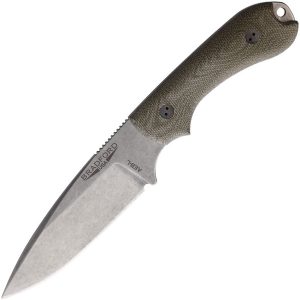 BRAD32FE102A.jpg Bradford Guardian 3.2 Fixed Blade OD Green Micarta AEB-L