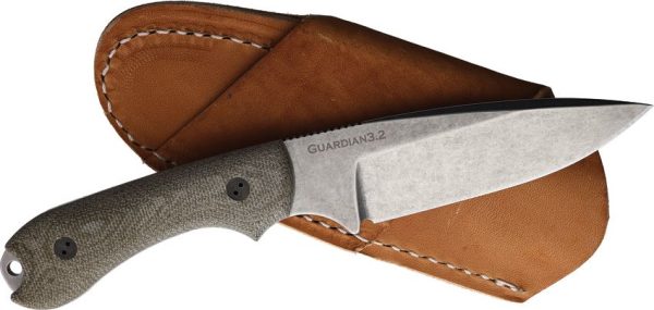 Bradford Guardian 3.2 Fixed Blade OD Green Micarta AEB-L