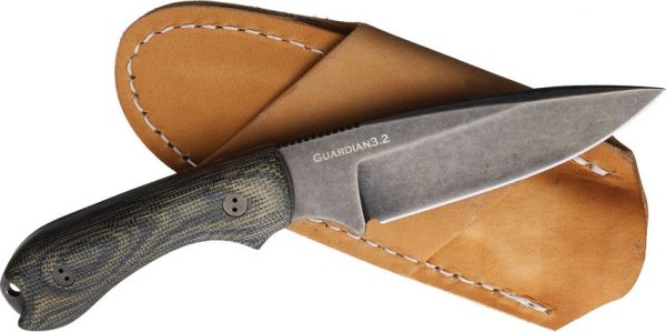 Bradford Guardian 3.2 Fixed Blade Knife AEB-L Camo Micarta