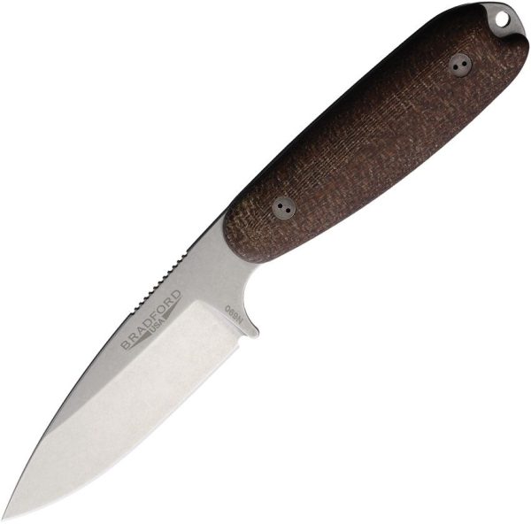 Bradford Guardian 3.5 Fixed Blade N690 Stainless Burlap Handle