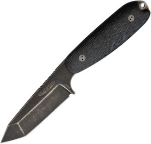 BRAD35T101N.jpg Bradford Guardian 3.5 Tanto Fixed Blade N690 Black Micarta