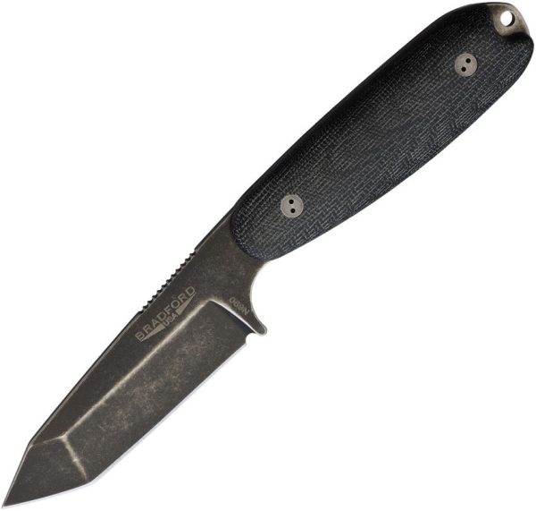 Bradford Guardian 3.5 Tanto Fixed Blade N690 Black Micarta