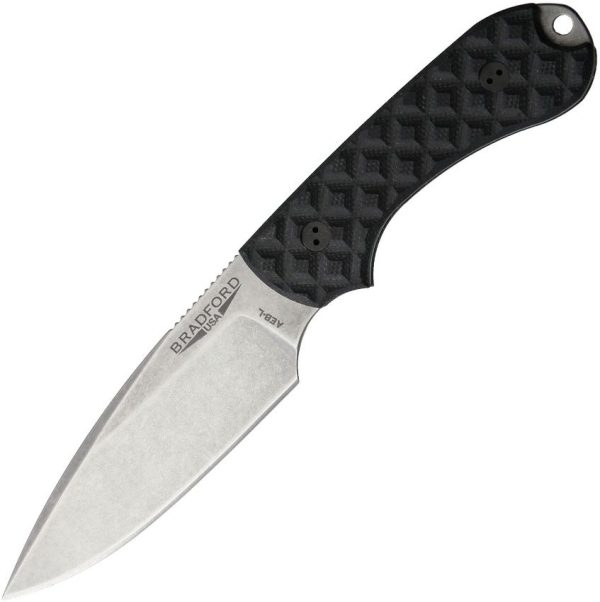 Bradford Guardian 3 Black Fixed Blade Knife AEB-L Steel