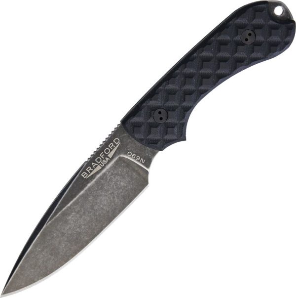 Bradford Guardian 3 Nimbus Black N690 Fixed Blade Knife