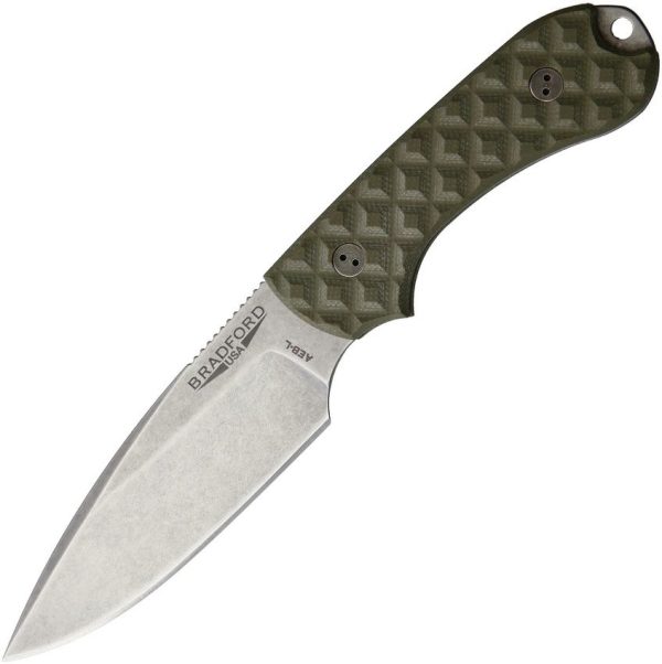 BRAD3FE002A.jpg Bradford Guardian 3 Fixed Blade Knife OD Green AEB-L Steel