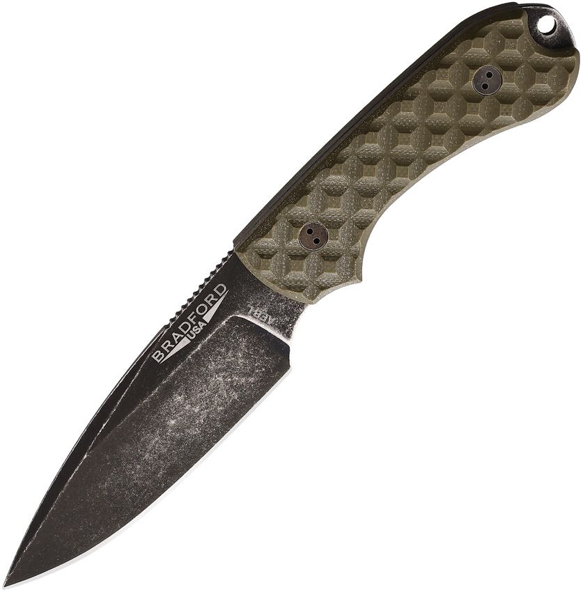 Bradford Knives Guardian 3 Fixed Blade Knife 3.5" AEB-L OD Green