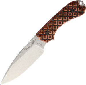 BRAD3FE006.jpg Bradford Guardian 3 Fixed Blade Knife N690 Stainless Black Orange