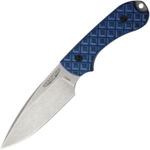 BRAD3FE013A.jpg Bradford Guardian 3 Fixed Blade Knife AEB-L Black Blue Micarta