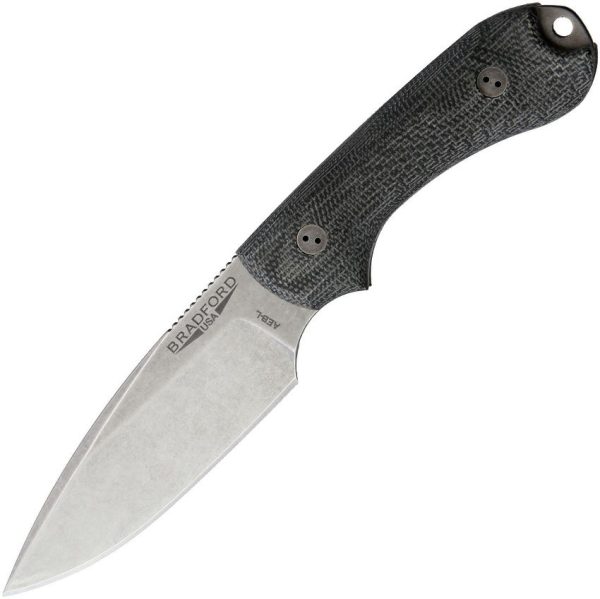 Bradford Guardian 3 Black Fixed Blade Knife AEB-L Stainless