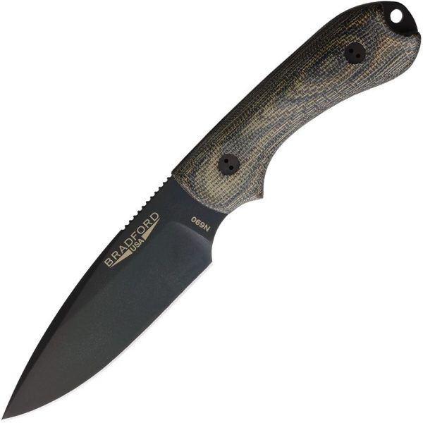 BRAD3FE109B.jpg Bradford Guardian 3 DLC Fixed Blade N690 Camo G10 Knife