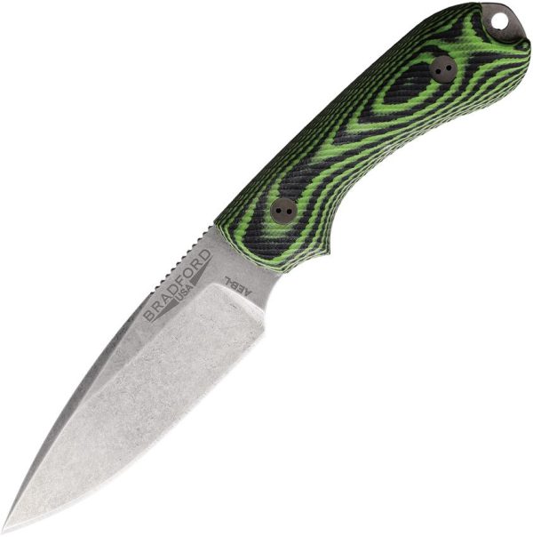 Bradford Guardian 3 Fixed Blade Knife AEB-L Toxic Green