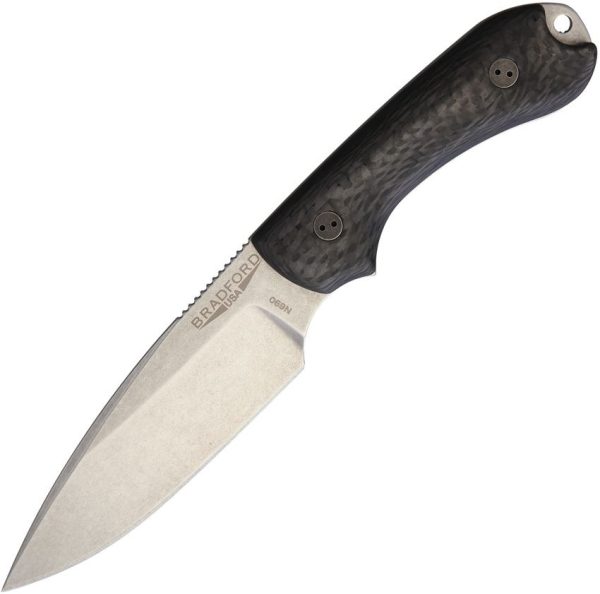 BRAD3FE114.jpg Bradford Guardian 3 Fixed Blade Knife N690 Carbon Fiber