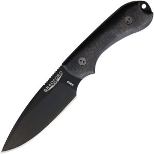 BRAD3FE116B.jpg Bradford Guardian 3 DLC Fixed Blade Knife N690 Carbon Fiber