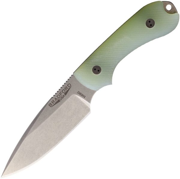 Bradford Guardian 3 Ghost Fixed Blade N690 Jade G10