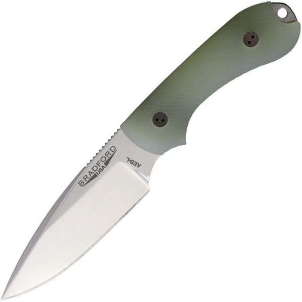 Bradford Guardian 3 HP Fixed Blade Knife AEB-L Jade G10