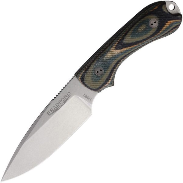 Bradford Guardian 3 Fixed Blade Knife N690 Forest G-Wood