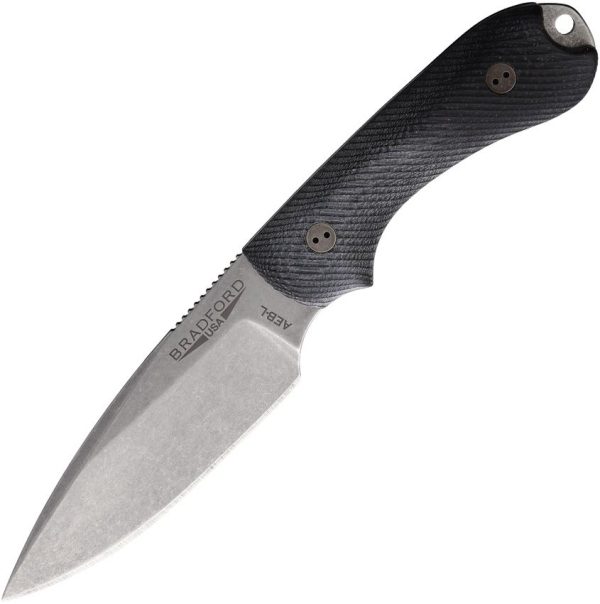 Bradford Guardian 3 Fixed Blade Knife AEB-L Stainless Black Micarta