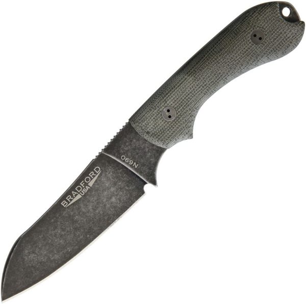 Bradford Guardian 3 Nimbus N690 Fixed Blade Knife OD Green
